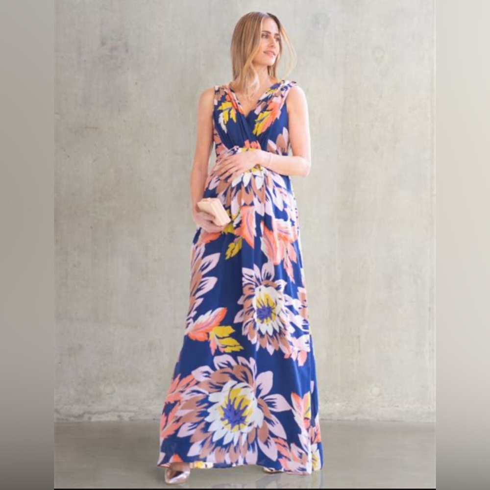 Seraphine - Maternity + Breastfeeding Access Floral Maxi Easter Dress